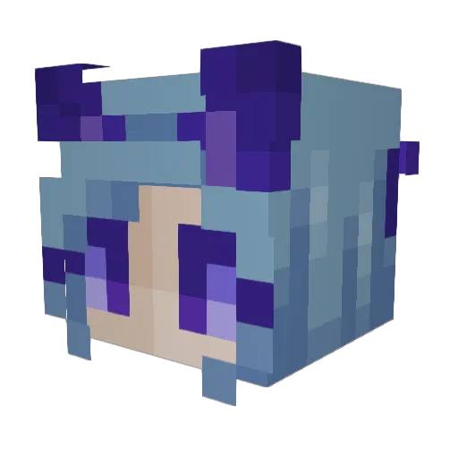 nikuurin Minecraft avatar head, 3D render