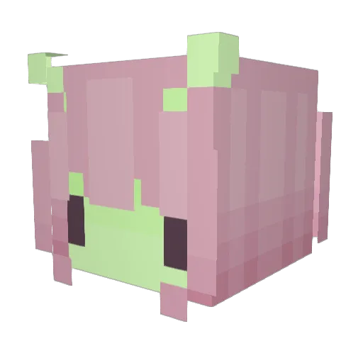 nikvska Minecraft avatar head, 3D render