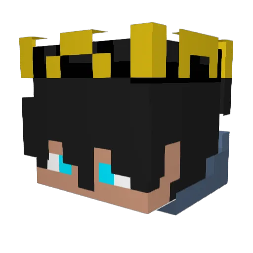 nikymac10 Minecraft avatar head, 3D render