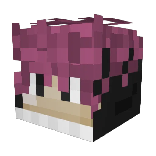 nikzhdat Minecraft avatar head, 3D render