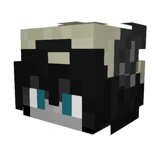 nikzura Minecraft avatar head, 3D render