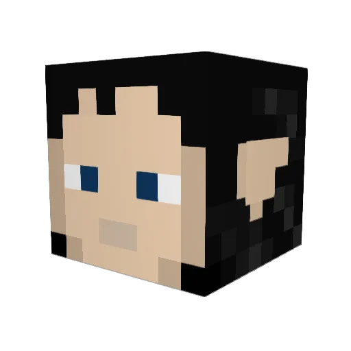 nilem_ Minecraft avatar head, 3D render