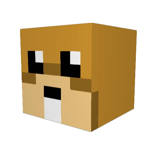 nilena_1 Minecraft avatar head, 3D render