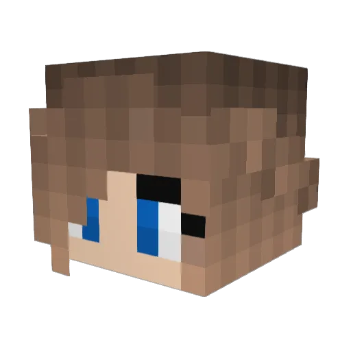 nilena_ Minecraft avatar head, 3D render