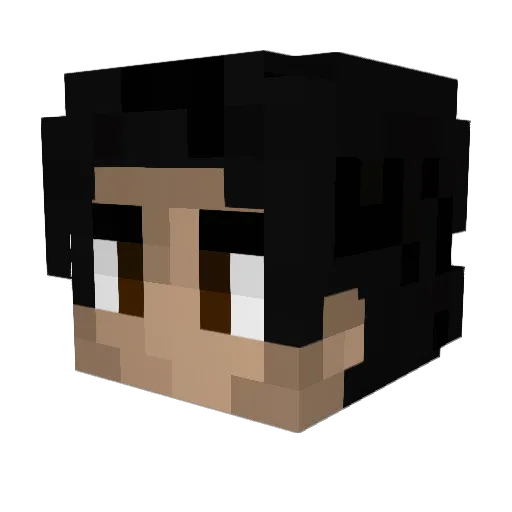 nilesk Minecraft avatar head, 3D render