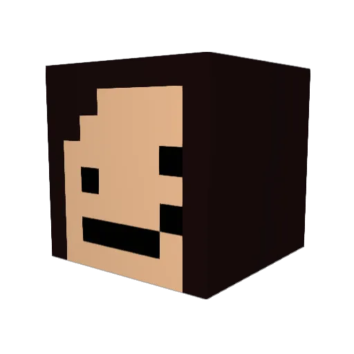 nilfa Minecraft avatar head, 3D render