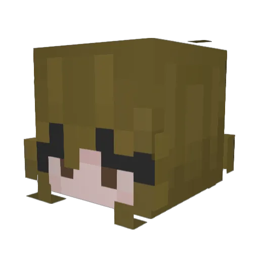 nilhello Minecraft avatar head, 3D render