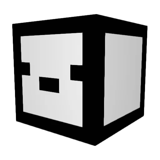nilpe Minecraft avatar head, 3D render