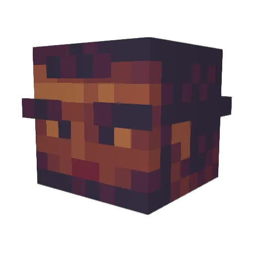 nilrama Minecraft avatar head, 3D render