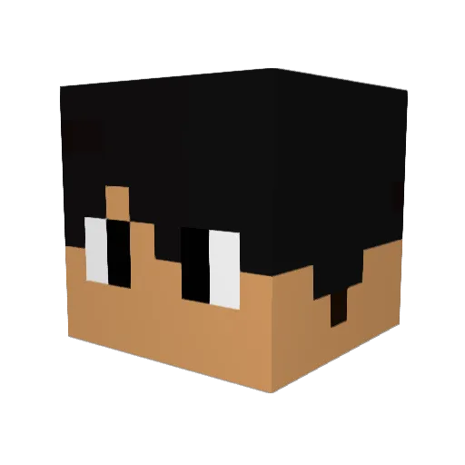 nilsko Minecraft avatar head, 3D render