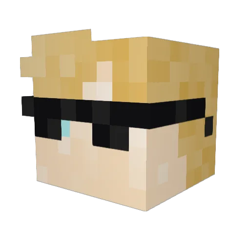 nilssnbs Minecraft avatar head, 3D render