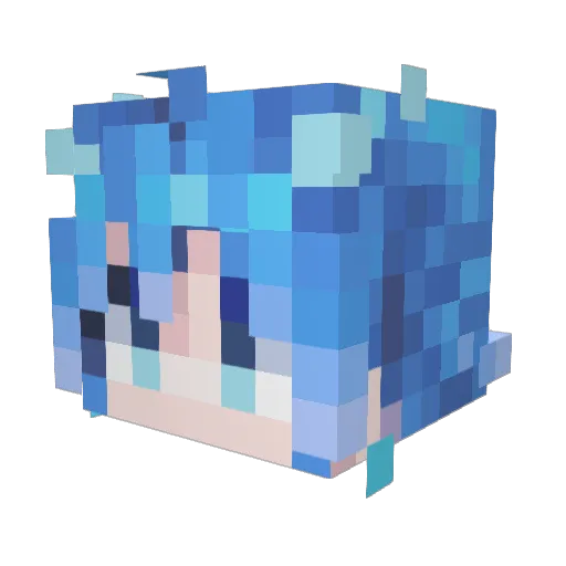 nilu0721 Minecraft avatar head, 3D render