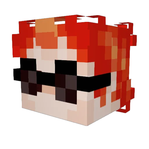 nim_rod_ Minecraft avatar head, 3D render