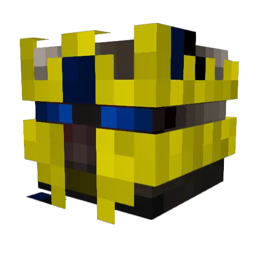 niman1 Minecraft avatar head, 3D render