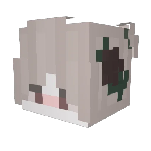 nimaruichi_ Minecraft avatar head, 3D render