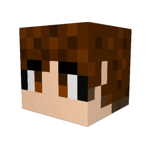 nimasda Minecraft avatar head, 3D render