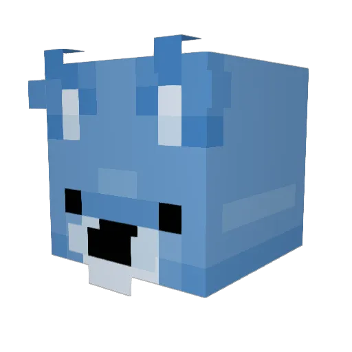 nimbear Minecraft avatar head, 3D render