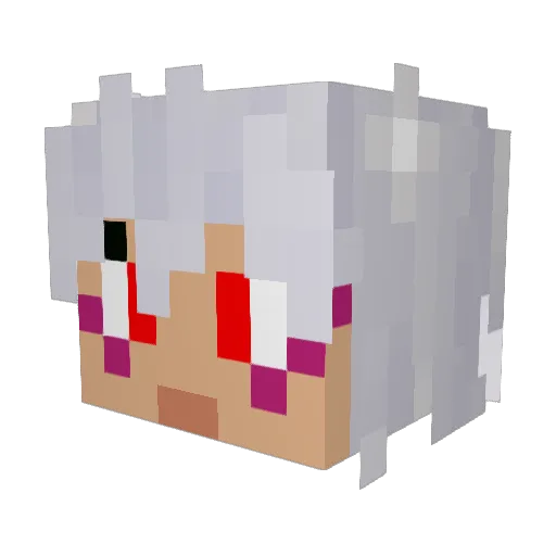 nimbusrikublu Minecraft avatar head, 3D render