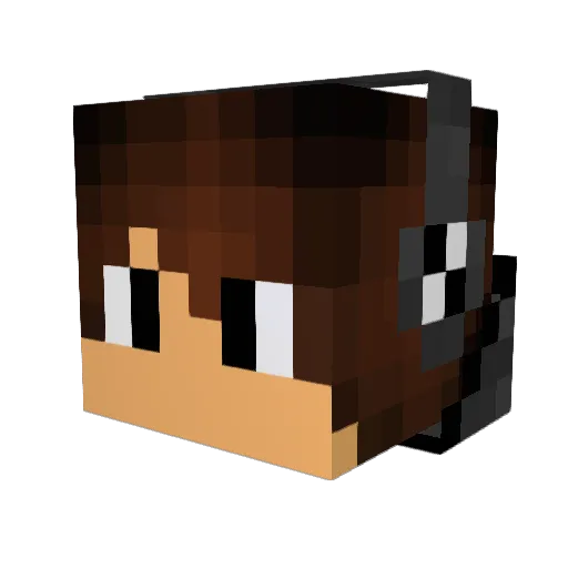 nimerz Minecraft avatar head, 3D render