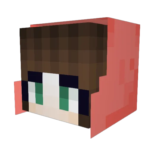 nimi_1579 Minecraft avatar head, 3D render