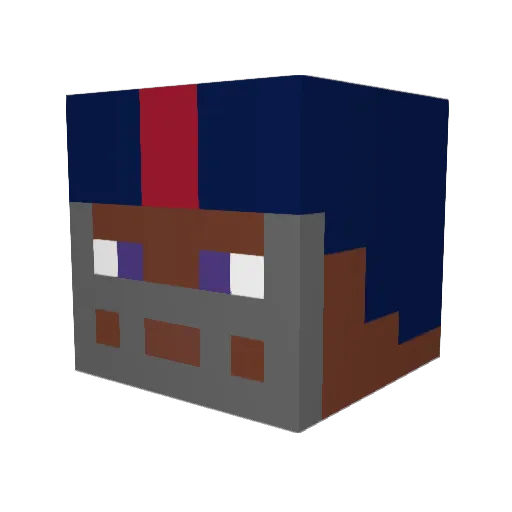 nimmo9 Minecraft avatar head, 3D render