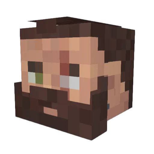 nimo21 Minecraft avatar head, 3D render