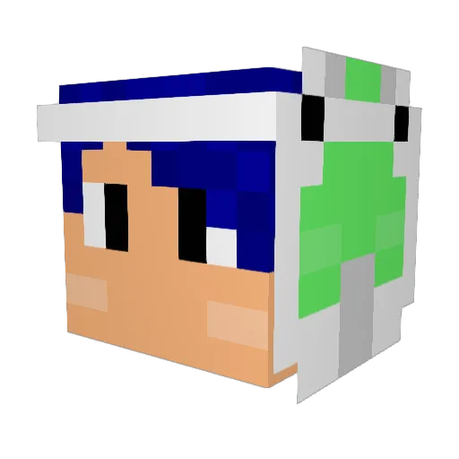 nimonostar Minecraft avatar head, 3D render