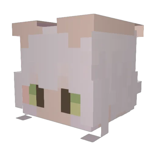 nimue_maple Minecraft avatar head, 3D render