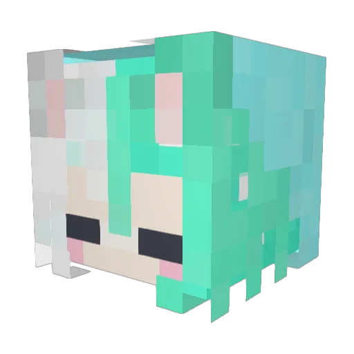 nimunimu1848 Minecraft avatar head, 3D render