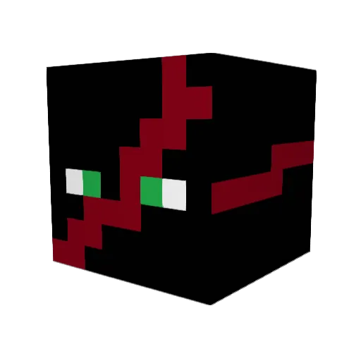 ninair1 Minecraft avatar head, 3D render