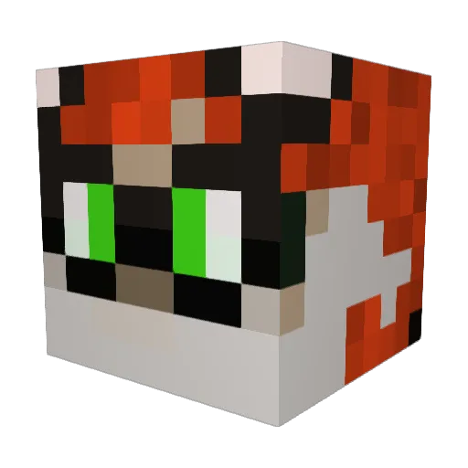 ninalemur Minecraft avatar head, 3D render