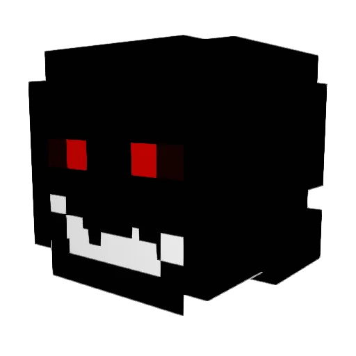 nincompoopo Minecraft avatar head, 3D render