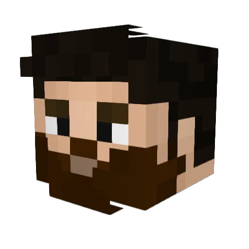 nindzsa12 Minecraft avatar head, 3D render