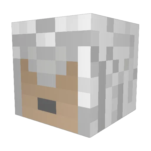 nine_shield Minecraft avatar head, 3D render