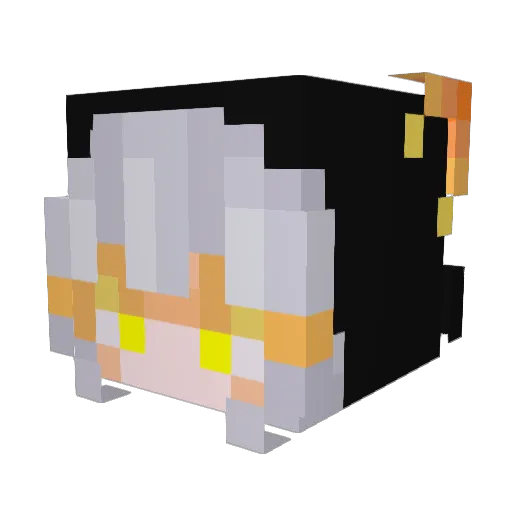ninestiches Minecraft avatar head, 3D render