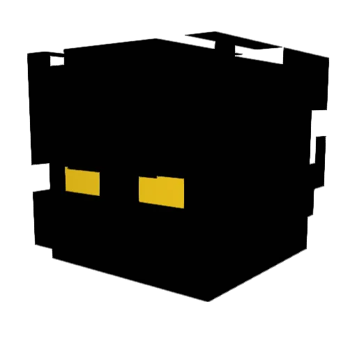 nineteenees Minecraft avatar head, 3D render