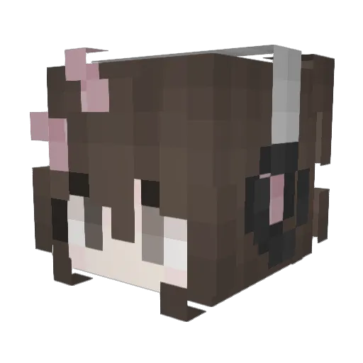 ninethh Minecraft avatar head, 3D render