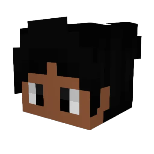 ninezinho Minecraft avatar head, 3D render