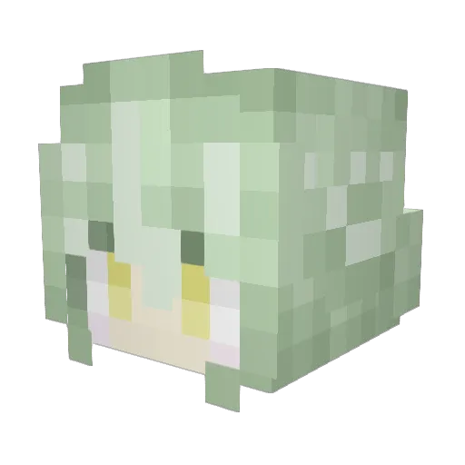 ningen2929 Minecraft avatar head, 3D render
