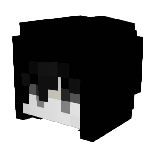 ningmengcc Minecraft avatar head, 3D render