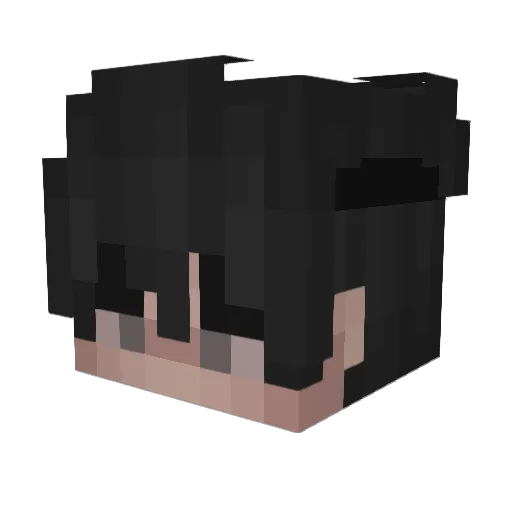 ningree Minecraft avatar head, 3D render