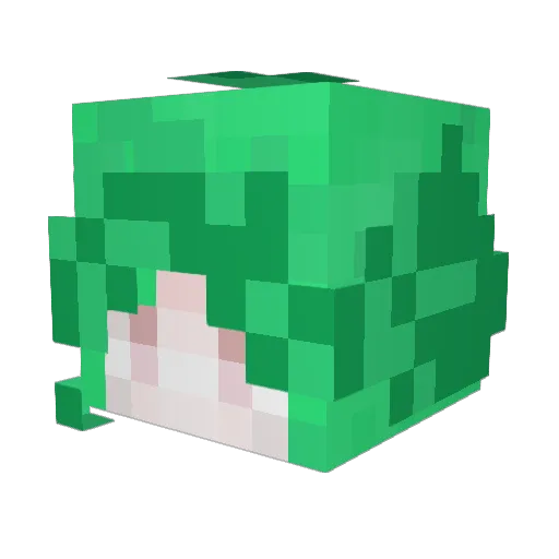 nini1928 Minecraft avatar head, 3D render