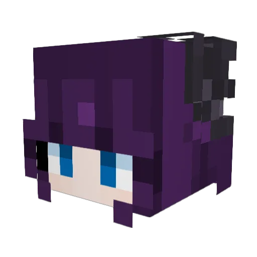 ninis_blossom Minecraft avatar head, 3D render