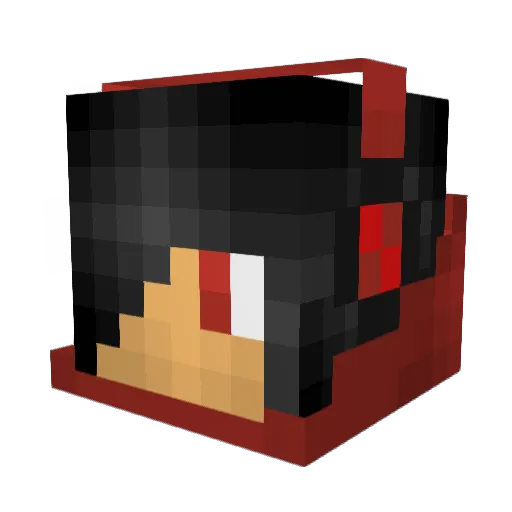 ninja444455 Minecraft avatar head, 3D render