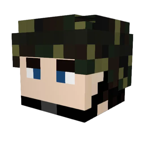 ninja5704 Minecraft avatar head, 3D render