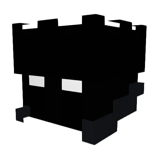 ninja_fighting Minecraft avatar head, 3D render