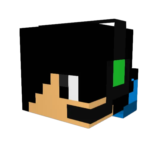 ninja_imorrivel Minecraft avatar head, 3D render