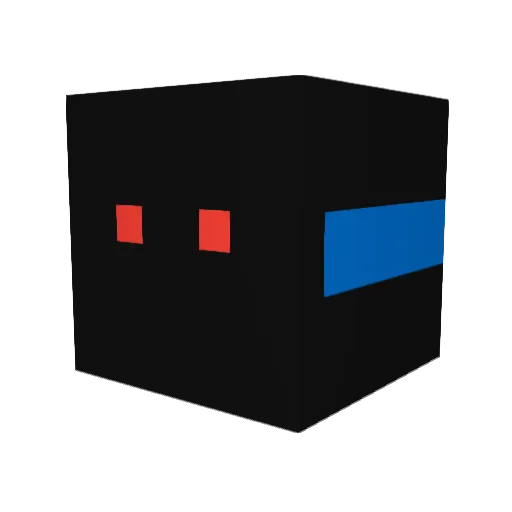 ninja_land Minecraft avatar head, 3D render