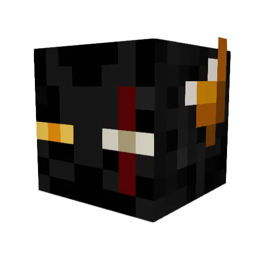 ninja_mess Minecraft avatar head, 3D render