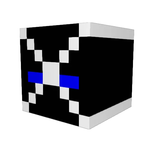 ninja_nova12 Minecraft avatar head, 3D render